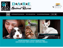 Tablet Screenshot of dareanimalrescue.com